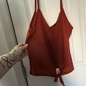 Rue21 Rust Button-Front Camisole